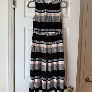 Kate Spade Black and White Pleated Sundress Size 4